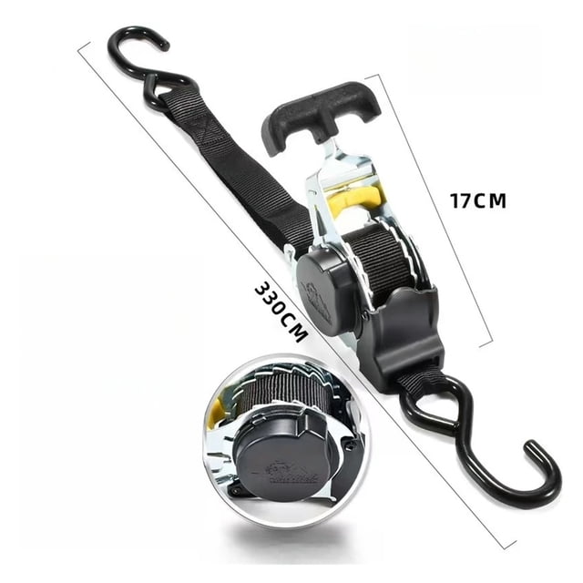 Courroies de Bagage Pratiques pour Motos pour Voiture, Sangle à Cliquet Auto Rétractable, Ruban de Rétrécissement Automatique, Bandes Rétractables