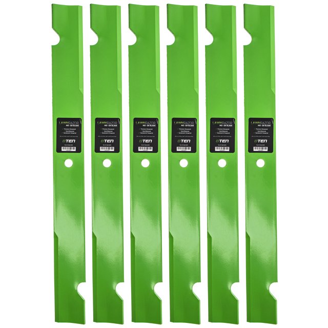 LawnRAZOR Notched High Lift Blade 72 inch for Bobcat 112111-04 6 Pack 810-CBL2297D