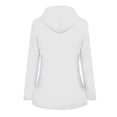 thumbnail image 3 of Dvkptbk Veste à Capuche Femmes Imperméable Unie Manteau de Pluie Extérieur Grande Taille Imperméable à Capuche Coupe-Vent en Liquidation, 3 of 3