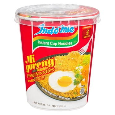 Nouilles instantanées en tasse de Mi Goreng d'Indomie