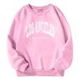 thumbnail image 1 of PMVFHDE Chandails Graphiques pour Filles Chandails Décontractés à Col Rond pour Filles Manches Longues Mignon Chandail Ample Léger Hauts Rose, 4-5 Ans, 1 of 8