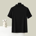 thumbnail image 2 of Zpanxa T-Shirt en Molleton Douillet, Haut Thermique Léger pour Femmes avec Col Rond en Plusieurs Couleurs, 2 of 4