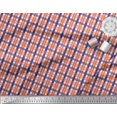 thumbnail image 2 of Soimoi Satin Silk Fabric Gingham Check Decor Fabric Printed Yard 42 Inch Wide, 2 of 3