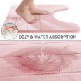 thumbnail image 2 of ORUYROP Memory Foam Toilet Bath Mat U-Shaped, Soft and Comfortable, Super Water Absorption, Non-Slip, Thick, Machine Wash and Easier to Dry for Bathroom Commode Contour Rug, 24 X 24 Inches, So, 2 of 7