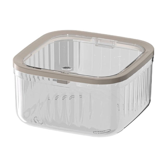 SLYNSHome Mini Desktop Trash Can Press Lid Organizer for Tidy Desk Storage - White - S
