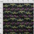 thumbnail image 2 of oneOone Polyester Lycra Fabric Leaves & Floral Artistic Print Sewing Fabric BTY 56 Inch Wide, 2 of 4
