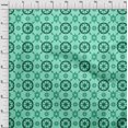 thumbnail image 4 of oneOone Velvet Aquamarine Green Fabric Geometric Craft Projects Decor Fabric Printed By The Yard 58 Inch Wide, 4 of 4