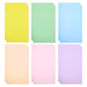 Unique Bargains A4 Size Guided Reading Sheet Correction Lighting Gel Filter Colored Overlay Transparent Color Film 6 Colors 12pcs