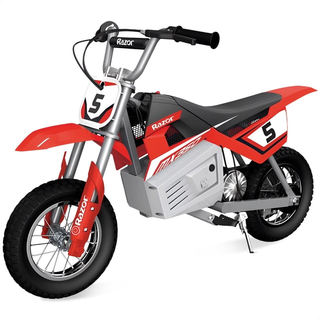 Razor MX350 Dirt Rocket Vélo Électrique, 8 Ans et Plus, 14 Mi/h, Autonomie de 30 Min, Max 140 Lb, Rouge