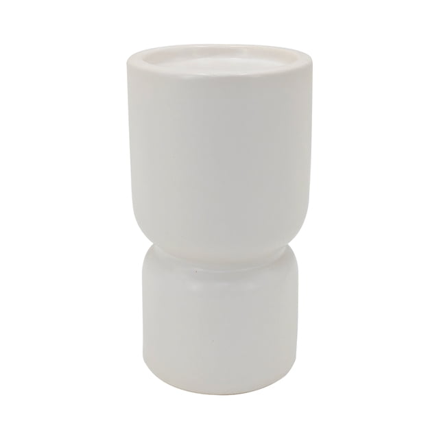 Mainstays White Ceramic Pillar Candle Holder