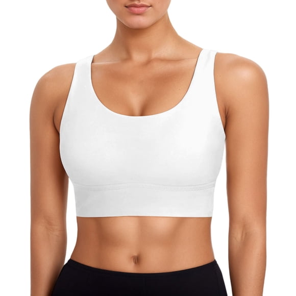 Women Sports Bra Bikini Top Swim Bra Athletic Swim Top Neck Bathing Suit, Suitable For College Life