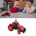 thumbnail image 4 of Farm Tractor Toy, Plastic Kids Farm Vehicle Toys Cognitive Development Alloy  For Home Play Red, 4 of 8
