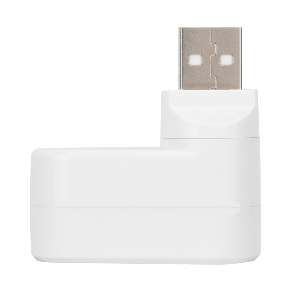 USB Hubs Ports USB 2.0 Mini Rotate Splitter Adapter Hub for PC Notebook Laptop Mac White