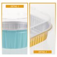 thumbnail image 4 of 40 Sets Aluminum Foil Pans Baking Cake Pans Disposable Pudding Baking Pans with Lid, 4 of 8