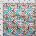 thumbnail image 3 of oneOone Rayon Dark Peach Fabric Beach Sewing Material Print Fabric By The Yard 56 Inch Wide, 3 of 4
