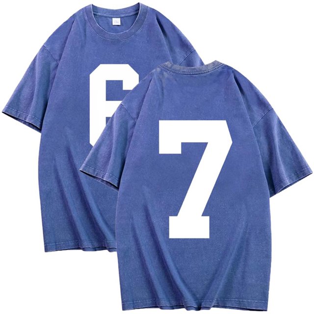 Pisexur 67 Chandail Col Rond Drôle Six Sept 6 7 Mème Gén Alpha Argot T-Shirt Bleu,4TG