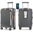 thumbnail image 1 of Joyway Valise Cabine Extensible Rigide 20 Pouces Bagage Cabine Port USB Porte-Gobelet Cadenas TSA Valise, 1 of 7