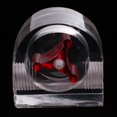 thumbnail image 3 of lionlar Acrylic Flow Meter G1/4 Thread Water Cooling System Indicat Computer #2 Red, 3 of 5