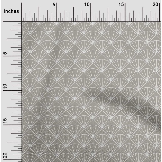 oneOone Viscose Jersey Fabric Shell Geometric Sashiko Printed Fabric 1 Yard 60 Inch Wide