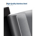 thumbnail image 4 of 50L Stainless Steel Kitchen Trash Can with Plastic Soft-Close Lid and Step Pedal – 13 Gallon Rust-Resistant Metal Garbage Bin with Liner Rim & Rear Handle, Silver, 4 of 6