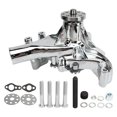 thumbnail image 2 of Car Engine Cooling System, Long Water Pump High Volume Engine Water Pump Replacement For  SB 283 327 350 383 400 V8 Engines, 2 of 8