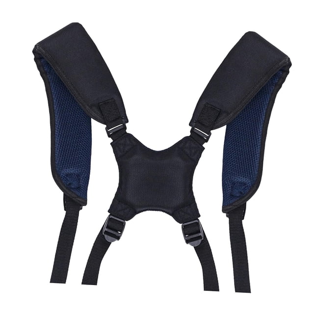 Almencla Golf Bag Double Shoulder Strap Lightweight Padded Golf Carrying Bag Strap Oxford Black