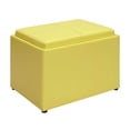 thumbnail image 1 of Convenience Concepts R8-160 Designs4Comfort Pouf d'Appoint pour Rangement, Jaune, 1 of 5