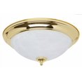 thumbnail image 2 of Good Earth Lighting Trieste 15-inch Direct Wire Flush Mount Light, Polished Brass, 2 of 4