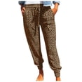 thumbnail image 2 of drppepioner Pantalon Décontracté pour Femmes Été Pantalon à Imprimé Léopard Bas Pantalon de Sport, 2 of 9