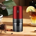thumbnail image 1 of Electric Coffee Grinder Portable USB Rechargeable | Adjustable Coarse Fine Ceramic Burr | Precision Grinding | LED Light | Detachable Washable Parts | 18x8cm | Home Brewing Grinder, 1 of 6