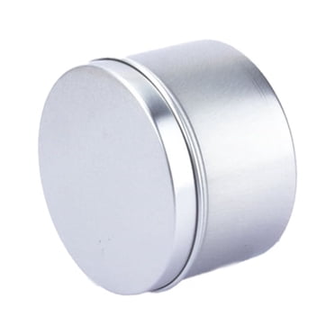 ruzhgo Pot de Bougie Réutilisable de Remplacement Couleur Unie Antirouille 50 ml Étanche Scellé Brillant Lisse Bureau Thé Canette Café Contenant Givré Or Argent