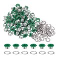 thumbnail image 1 of Unique Bargains 100PCS Grommets Eyelets 1/4 Inch (6mm) ID Hole Metal Self Backing Eyelet with Washers for Leather Green, 1 of 7