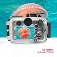 thumbnail image 2 of Sea frogs Camera Waterproof Housing Diving Case Protective Shell Underwater 60m/195ft Replacement for Olympus TG-6 Camera, 2 of 7