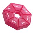 thumbnail image 3 of organizer box pill storage case portable tablet holder 7 grid tablet box plastic pill case, 3 of 10