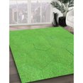thumbnail image 3 of Ahgly Tapis Rectangulaire Lavable en Machine Intérieur Transitionnel Vert Émeraude, 5 Pieds x 8 Pieds, 3 of 7