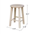 thumbnail image 3 of International Concepts 18" Round Top Bar Stool, 3 of 7