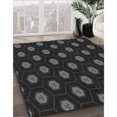 thumbnail image 3 of Ahgly Tapis d'Intérieur Lavable en Machine Carré Transitionnel Gris Minuit, 7 Pieds Carré, 3 of 7