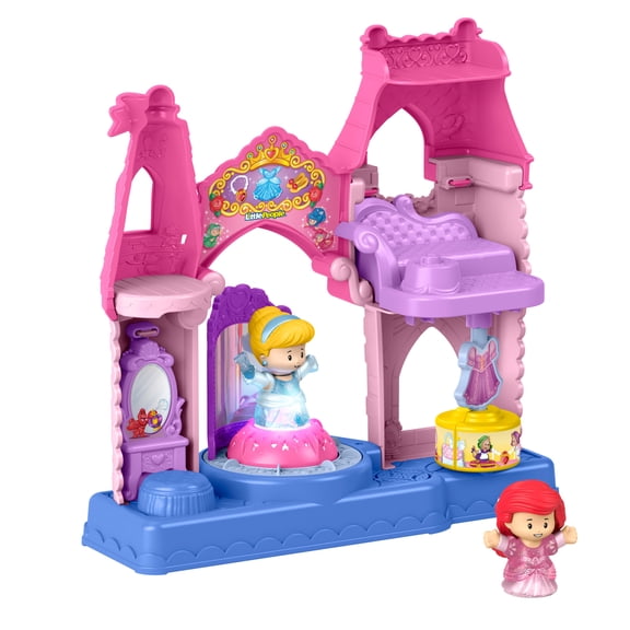 Fisher-Price Little People DISNEY Princess Shimmer & Glow Dress Shop Toddler Playset & 2 Figures
