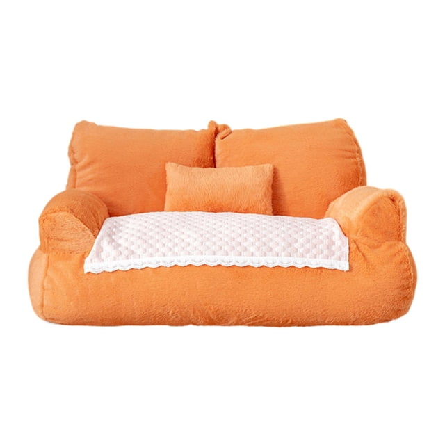 Almencla Canapé pour Chat Fond Antidérapant Nid Chien Canapé pour Chiot Chats d'Intérieur Toutes Races TTG