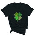 thumbnail image 1 of T-shirts de la Saint-Patrick pour Femmes Mode Saint-Patrick Imprimé Col Rond Manches Courtes T-Shirt Décontracté Haut Saint-Patrick, 1 of 3