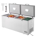 thumbnail image 1 of KFFKFF Chest Freezer, 19.8 Cu.ft / 561 L Spacious Deep Freezer with Dual Secure Locking Lids, Independent Commercial Chest Freezer & 4 Detachable Baskets, 7-Level Temperature Control, 1 of 9