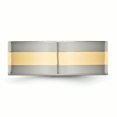 thumbnail image 3 of Plaquette d'Inlay Jaune 14k Titane 8mm Poli Bague 7 Taille, 3 of 6