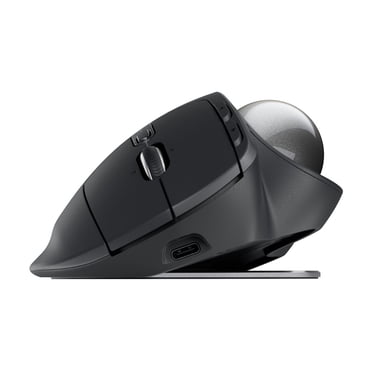 Logitech Ergo Series MX Ergo S Plus - Trackball - ergonomic - optical - 8 buttons - wireless - Bluetooth 5.2 LE, 2.4 GHz - Logitech Logi Bolt USB receiver - graphite