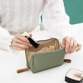 thumbnail image 3 of Ruiboury Solid Color Cosmetic Bag Makeup Case Waterproof Pouch Travel Fashion Large Capacity Handbag Multifunctional for L/Blue, 3 of 9