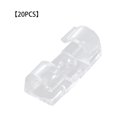 thumbnail image 1 of Maoww Cable Organizer Buckle Home Office Tabletop Wall Mounted Adhesive Cable Wire Fixing Clip, Transparent, 20pcs, 1 of 7