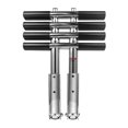 thumbnail image 3 of Lipstore Pontoon Boat Ladder Deck Ladder Boat Swim Ladder Sturdy Strong Folding Steps 4 Step, 3 of 8