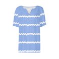 thumbnail image 4 of Birdeem Blouses pour Femmes T-Shirt Col en V Couleur Unie, 4 of 12