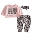 thumbnail image 1 of Baby Boys 2PCS Pants Sets Long Sleeve Round Neck Sweatshirt Tops Solid Color Pants Sets, 1 of 6