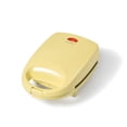 thumbnail image 4 of Ricardo Mini Griddle, Non-Stick Surface, 4 Silicone Molds, Even Heating Top & Bottom Plates, Locking Storage, Easy to Clean, 520W, Yellow, 4 of 6