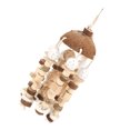 thumbnail image 4 of ESTINK Large Chewing Toy Coconut Shell Chew Toys Wooden Blocks Cage Hanging Toys, 4 of 8